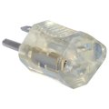 Master Electronics Master Electrician 09907ME 15A Clear Lighted End Grounding Adapter 834687